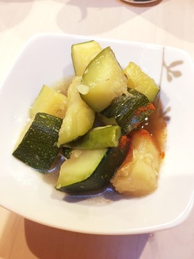 ズッキーニ(夏野菜)の煮びたし