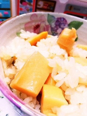 夏のタケノコご飯