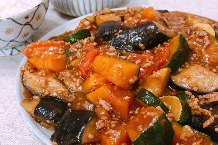 子供も食べる夏野菜麻婆 レシピ 作り方 By ミイコズキッチン クックパッド