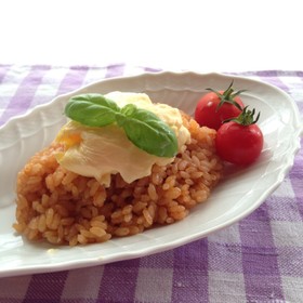 ポリ袋で湯煎洗い物なし ケチャップライス