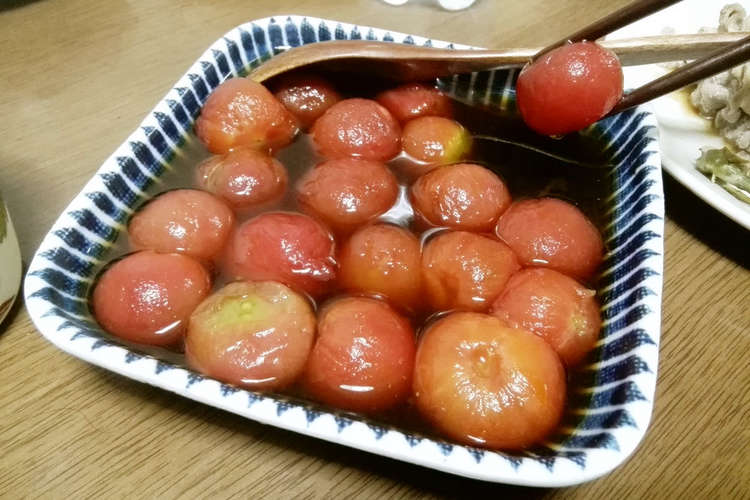 冷凍ミニトマトのポン酢漬け レシピ 作り方 By あ ちゃん家の食卓 クックパッド 簡単おいしいみんなのレシピが361万品