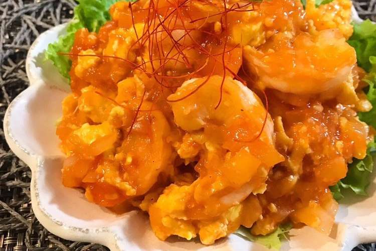 簡単美味 ふんわり卵のエビチリ レシピ 作り方 By Riko クックパッド