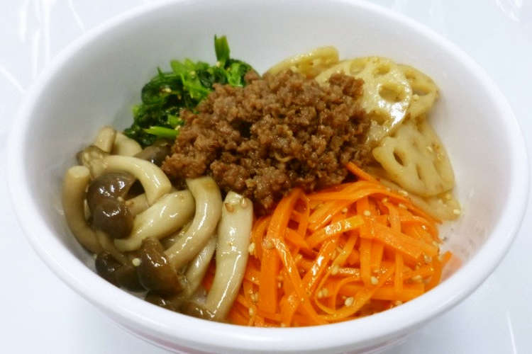健康対策課 野菜のナムル丼 レシピ 作り方 By 京都府 クックパッド
