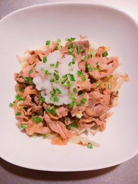 豚こま玉ねぎ&もやしサッパリおろしポン酢