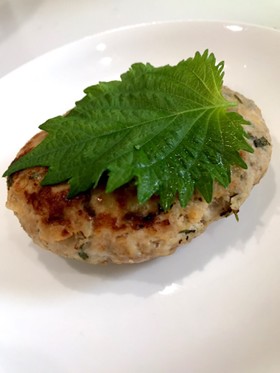 豆腐と大葉のハンバーグ
