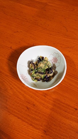 茄子ときゅうりの辛子酢味噌和え