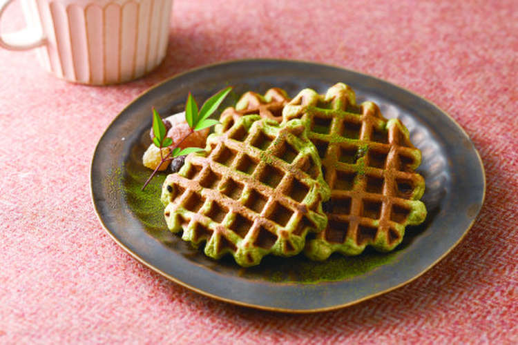お豆腐 桑抹茶のヘルシーワッフル レシピ 作り方 By お茶村 クックパッド