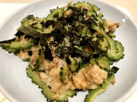 和風 ゴーヤのタコ焼き炒め