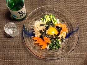 夏バテに負けるな!簡単ビビンバそうめん☆