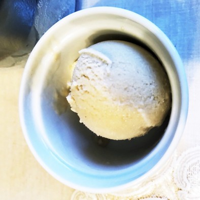 豆乳と甘酒のアイスクリームの写真