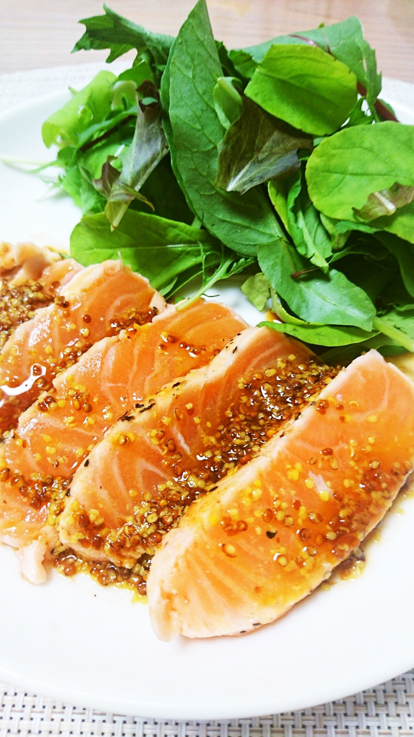 ハニーライムガーリックバターサーモンのレシピ