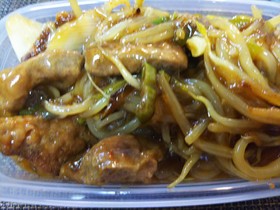 簡単中華・豚レバーとモヤシのポン酢炒め