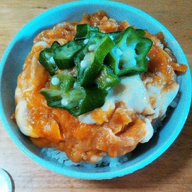 時短!トロトロ卵の超♪楽チン❤️玉子丼
