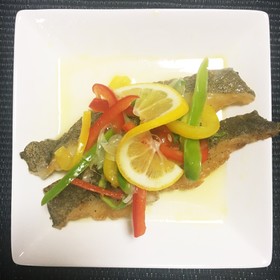 揚げ白身魚と野菜のマリネ