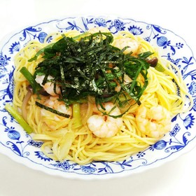 簡単♪美味しい☆海老ときのこの和風パスタ