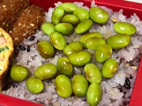 弁当♡朝ごはん♡節約♡簡単♡枝豆ご飯