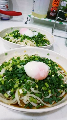 火を使わず流水麺で簡単*ぶっかけうどん*