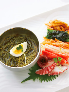 韓国風冷やしのりそうめん