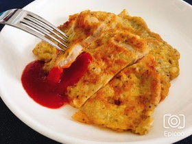 簡単カフェ風!バジルチーズのポークピカタ