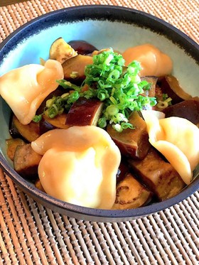レンジで簡単!水餃子入りなす南蛮