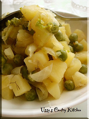 グリーンピースとジャガイモの洋風煮の画像