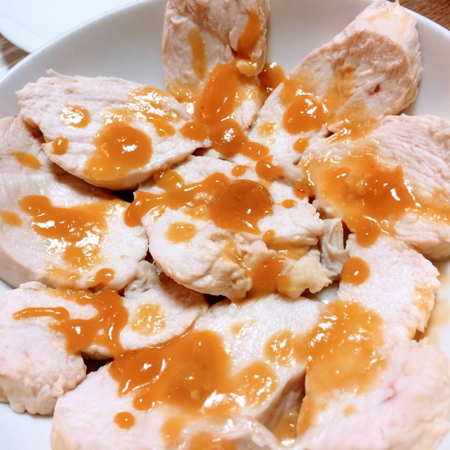 低温調理：鶏肉のオレンジ浸漬の画像