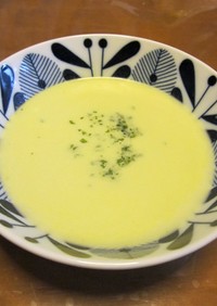 本格派 グリンピースの冷製スープ