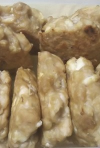 ノンオイル★焼きササミ豆腐ナゲット