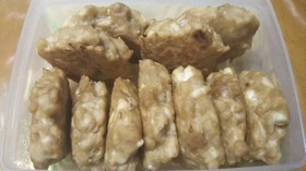ノンオイル★焼きササミ豆腐ナゲット