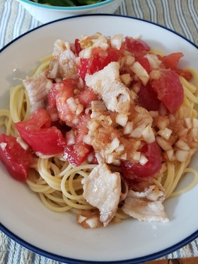 豚肉の冷静トマトソース 蕎麦や素麺にも