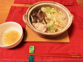 糖質オフ 妊婦飯 レモンタレの豚しゃぶ鍋