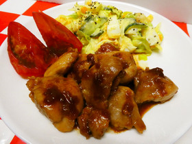 鶏肉の梅照り焼き☆