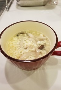 簡単ふわふわ豆腐と卵のスープ