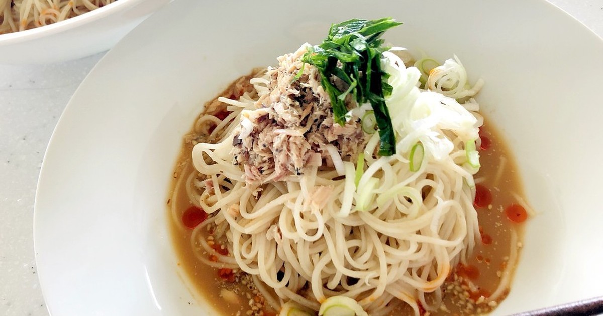 鯖缶で簡単 鯖そぼろの豆乳味噌そうめん レシピ 作り方 By ニジノママ クックパッド 簡単おいしいみんなのレシピが366万品