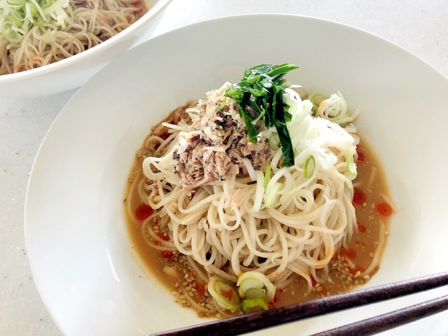 鯖缶で簡単 鯖そぼろの豆乳味噌そうめん レシピ 作り方 By ニジノママ クックパッド 簡単おいしいみんなのレシピが352万品