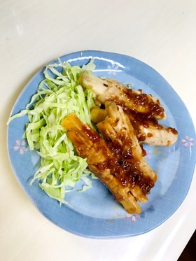 サッパリ梅ポン☆長芋えのき豚ロース巻き