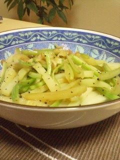 セロリとジャガイモの中華にんにく炒め♥♡の画像