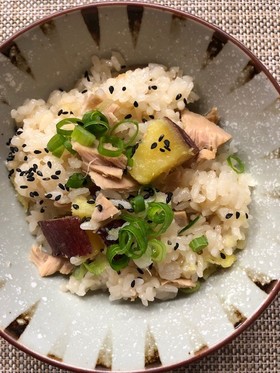 さつまいもとツナの炊き込みご飯