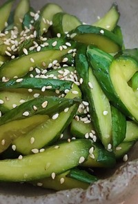オモニに教わった韓国料理★胡瓜のナムル