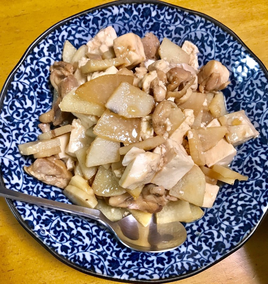 山芋と豆腐のさっぱりポン酢炒めの画像