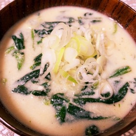 ヘルシー♡豆腐でクリームミソスープ