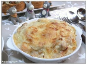 海老とツナのスパゲティグラタン
