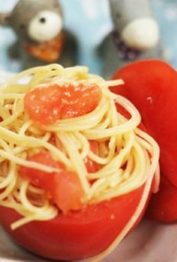トマトカップのペペロンサラダ