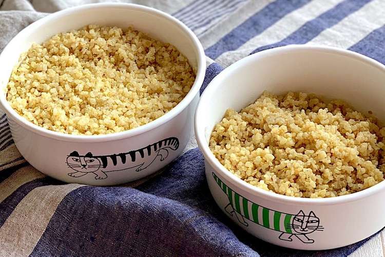 モチモチキヌアとパラパラキヌアの茹で方 レシピ 作り方 By Akicocoaki クックパッド 簡単おいしいみんなのレシピが374万品