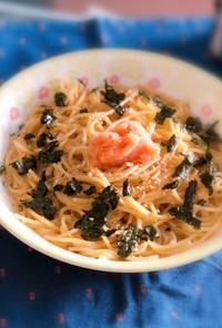 ワンパンで簡単！明太スープパスタ