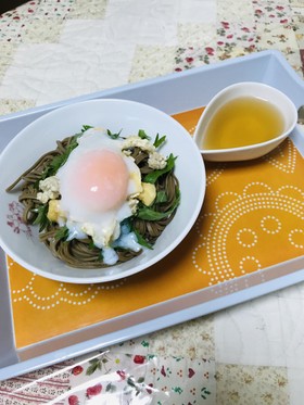 柿酢のまぜうま麺~鶏挽肉と大葉編~