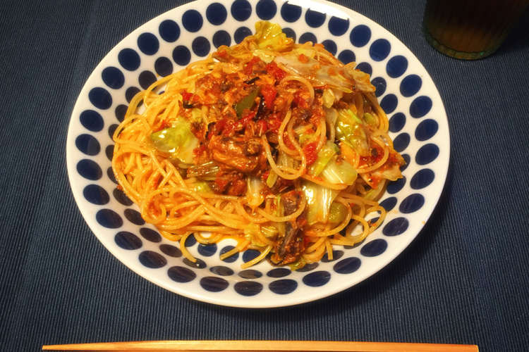 さば缶とキャベツのトマトソースパスタ レシピ 作り方 By Hito S クックパッド 簡単おいしいみんなのレシピが365万品