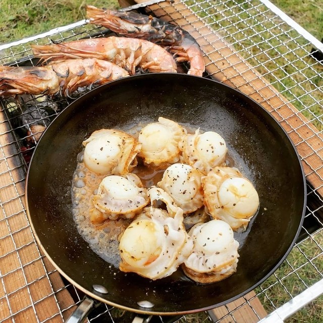 キャンプで楽チン 焚火で海鮮バーベキュー レシピ 作り方 By Akanen Pad クックパッド