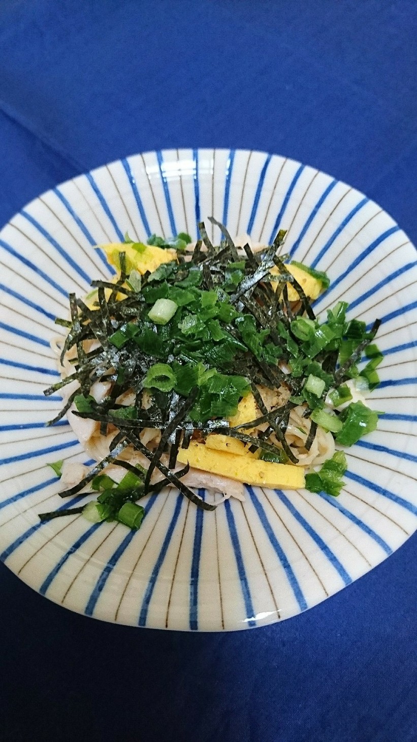 素麺のネギ海苔まみれ(^○^)の画像