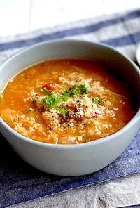 脂肪燃焼スープ活用キヌアのトマトリゾット
